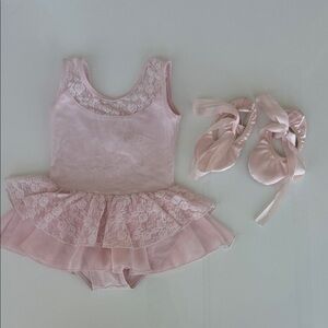 Pink Lace Ballet Dress with shoes
